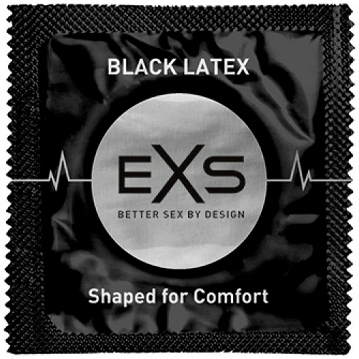 EXS Black Latex Condoms 12 pcs var 1