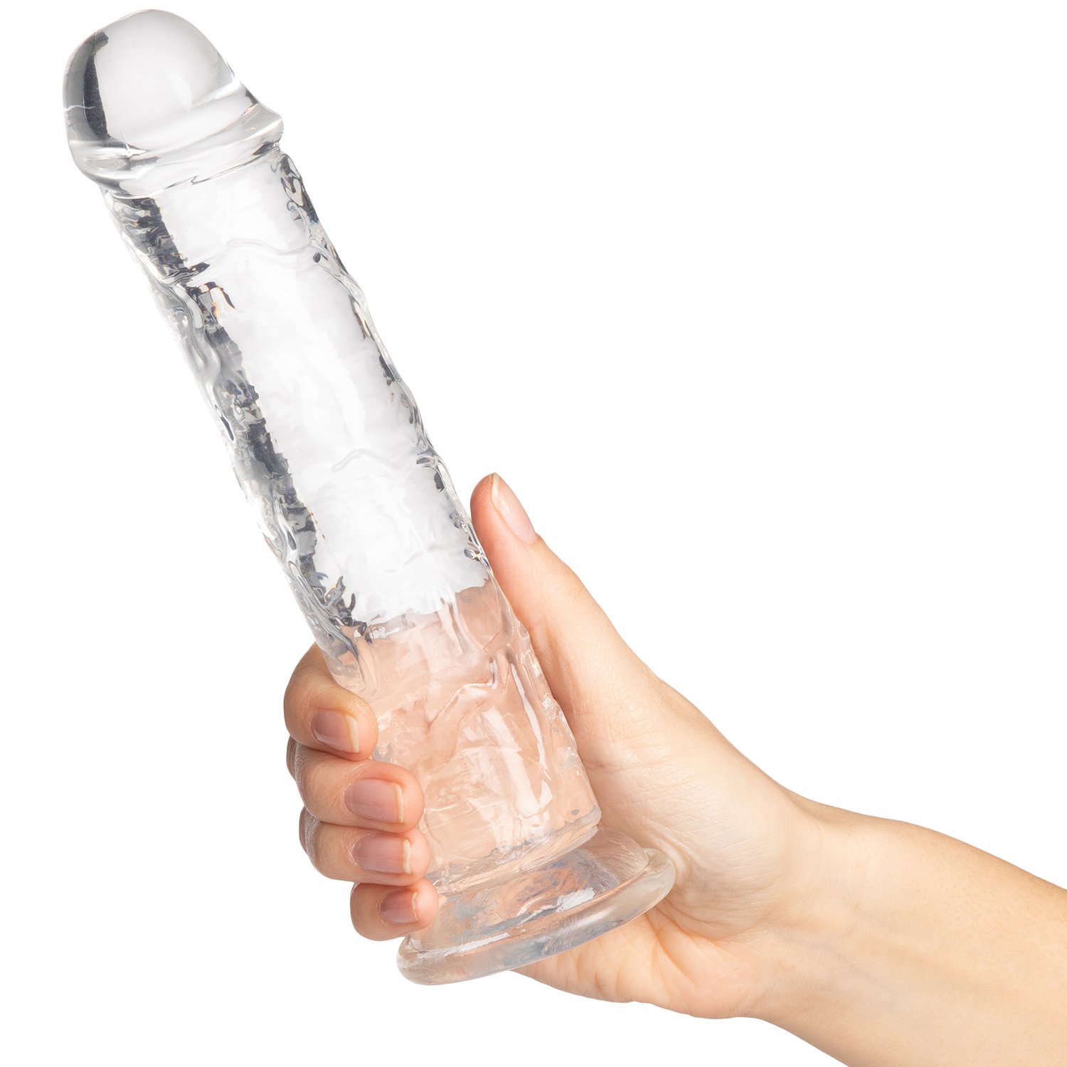 Willie City Realistisk Klar Dildo med Sugekop 22 cm - Clear