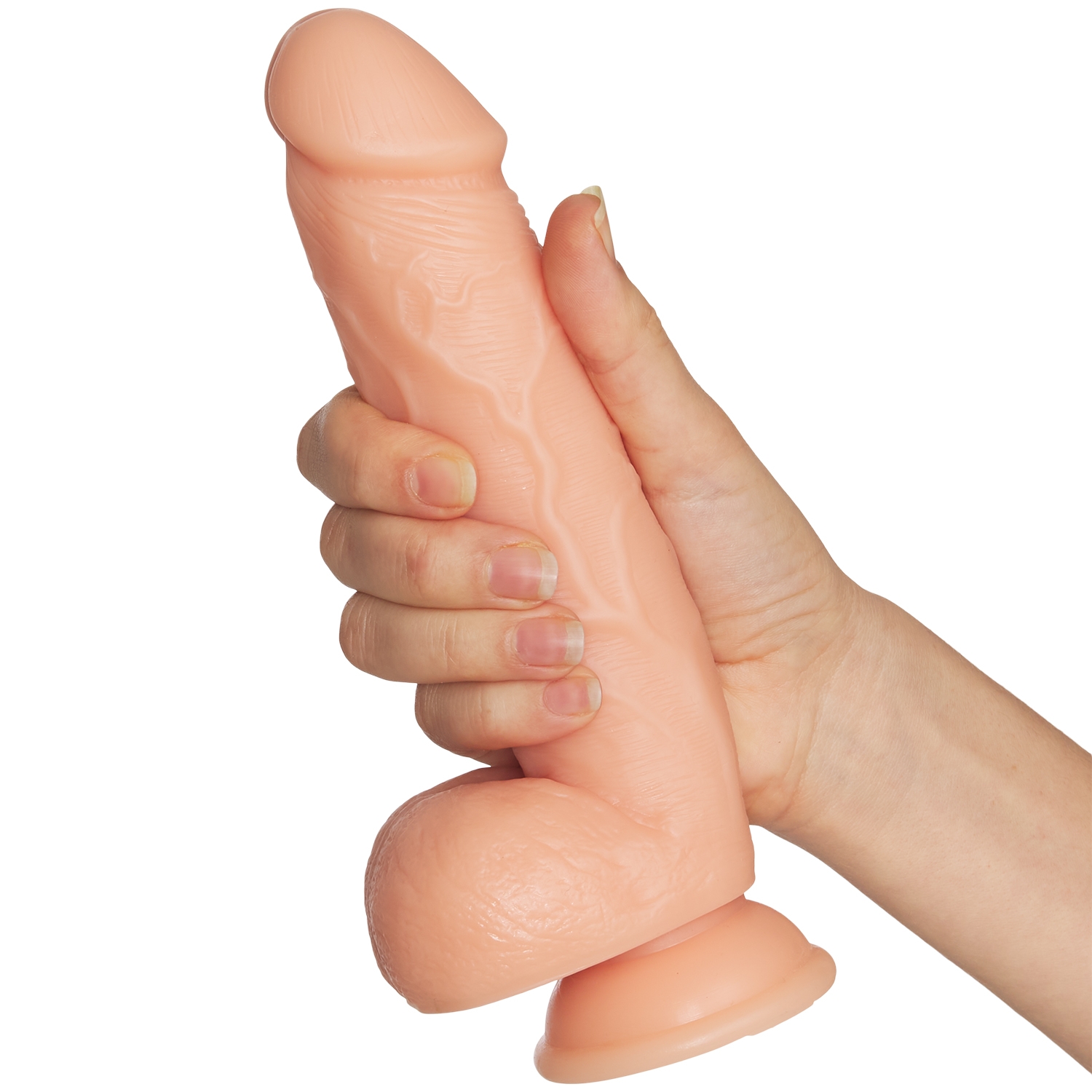 Willie City Classic Realistisk Dildo med Sugpropp 22 cm var 1