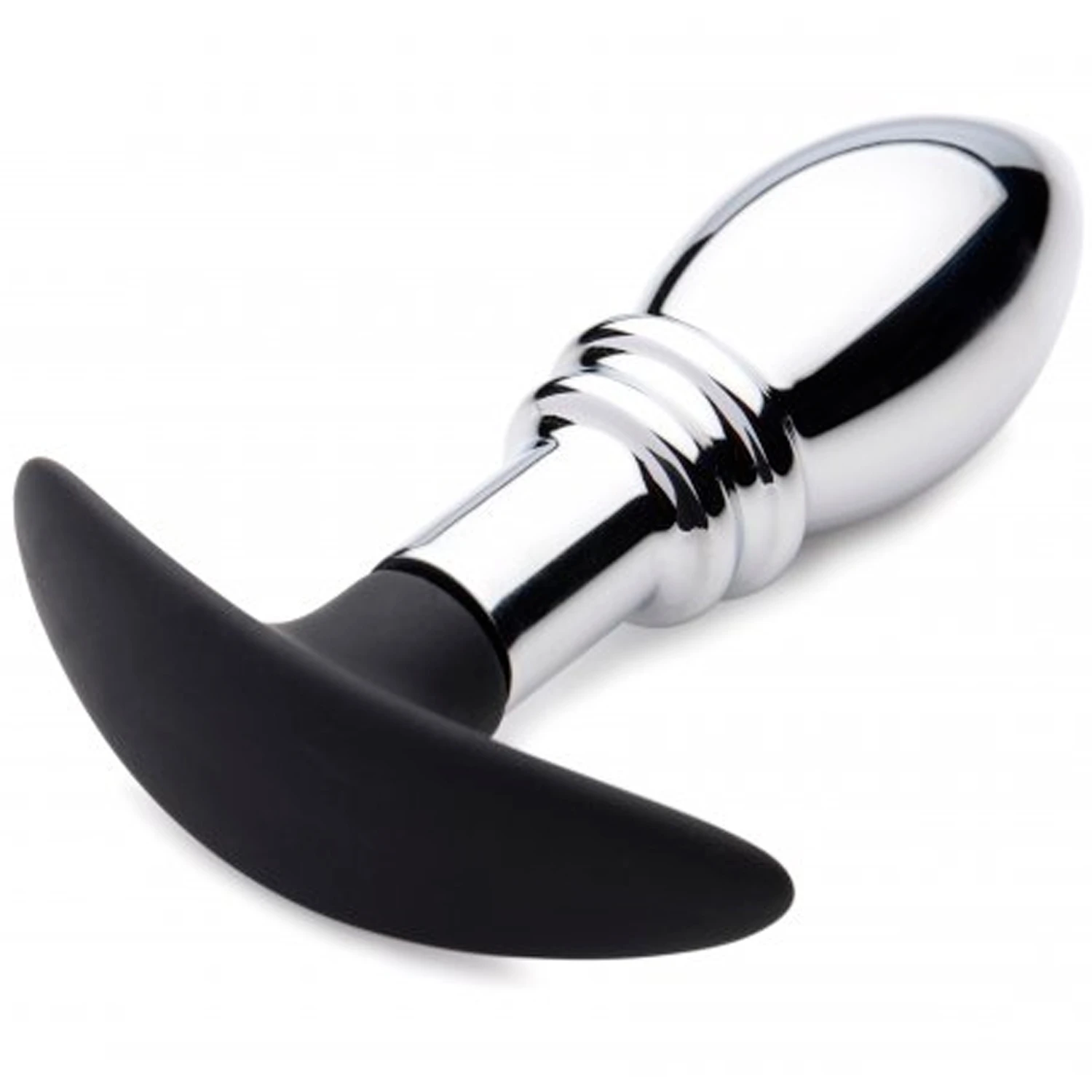 Master Series Dark Stopper Plug Anal en Métal 1