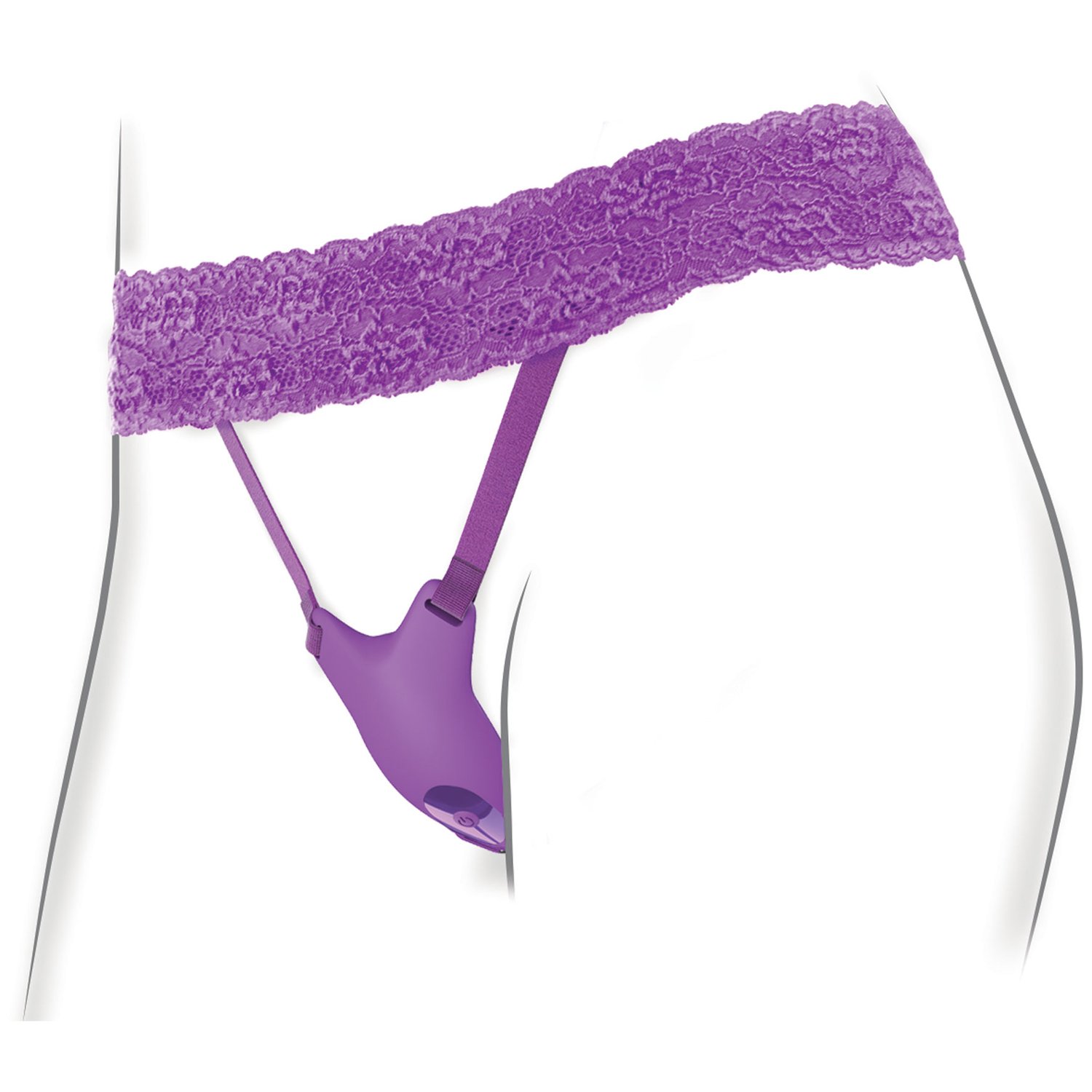 Fantasy For Her Ultimate G-Spot Butterfly Strap-On Trusse Vibrator - Lilla