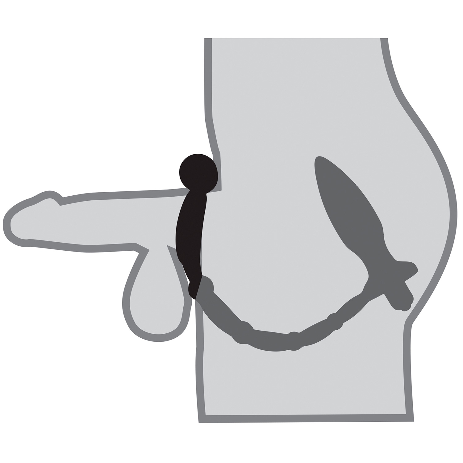 Anal Fantasy Ass-Kicker Analplug mit Penisring 1