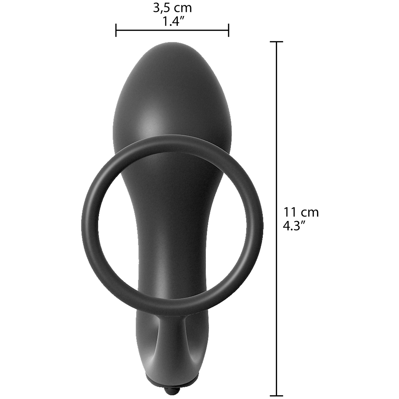 Anal Fantasy Ass-Gasm Anneau Masculin avec Plug Anal Vibrant 11 cm 1