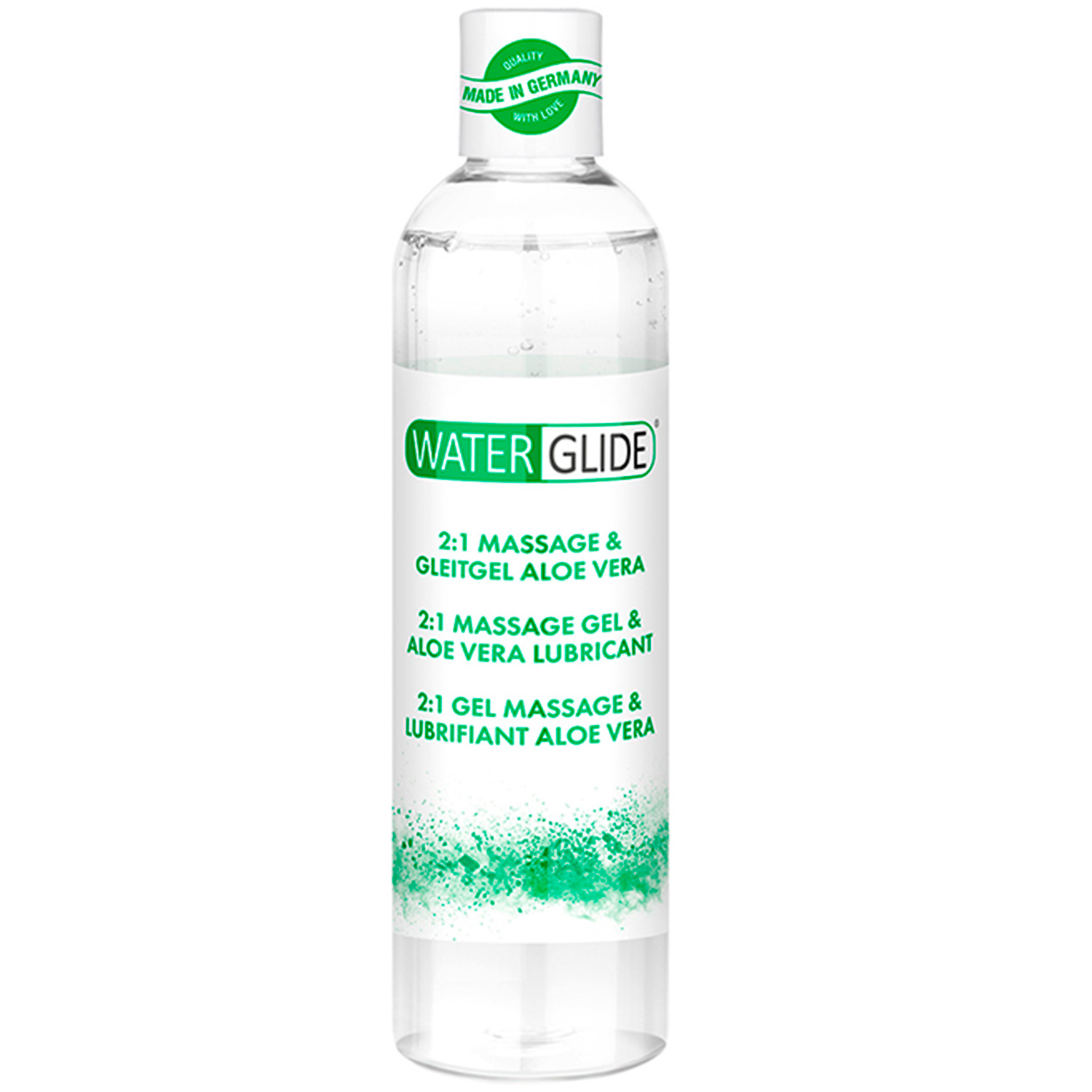 Waterglide Aloe Vera 2-i-1 Massagegel og Glidecreme 300 ml - Clear