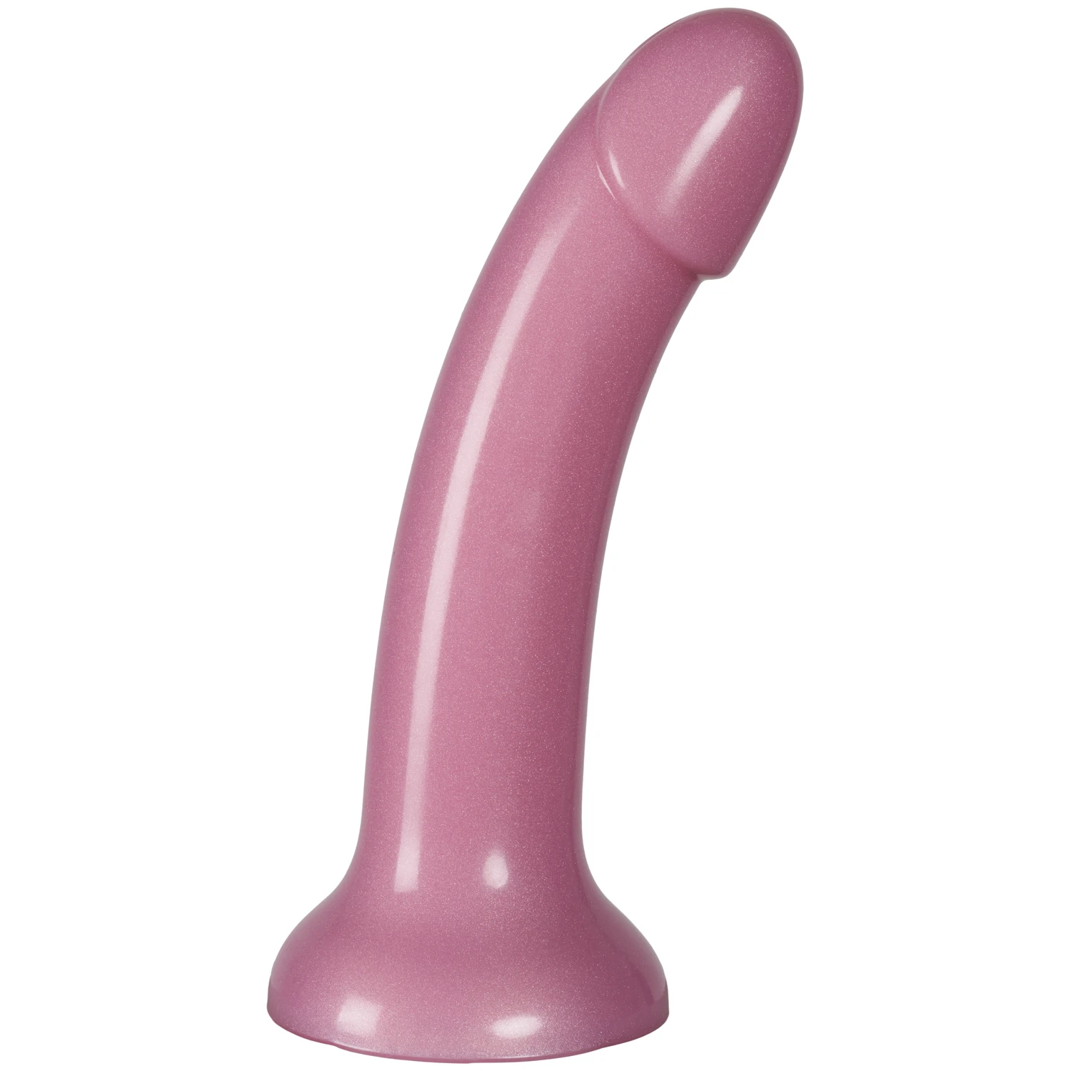 Baseks Sparkling Pink Silikone Dildo 18 cm 1