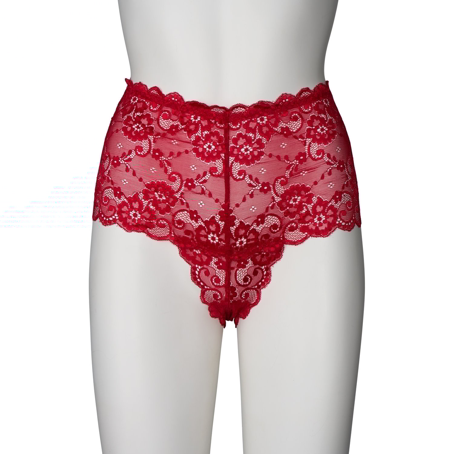 NORTIE Evening-Promise Højtaljet Hipster Rød - Rød - S/M NORTIE Evening-Promise Højtaljet Hipster Rød - Rød - S/M