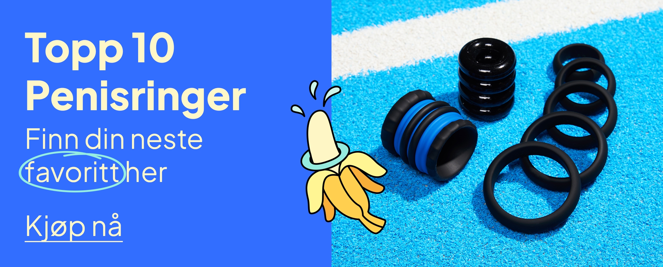 Topp 10 Penisringer - Kjøp nå