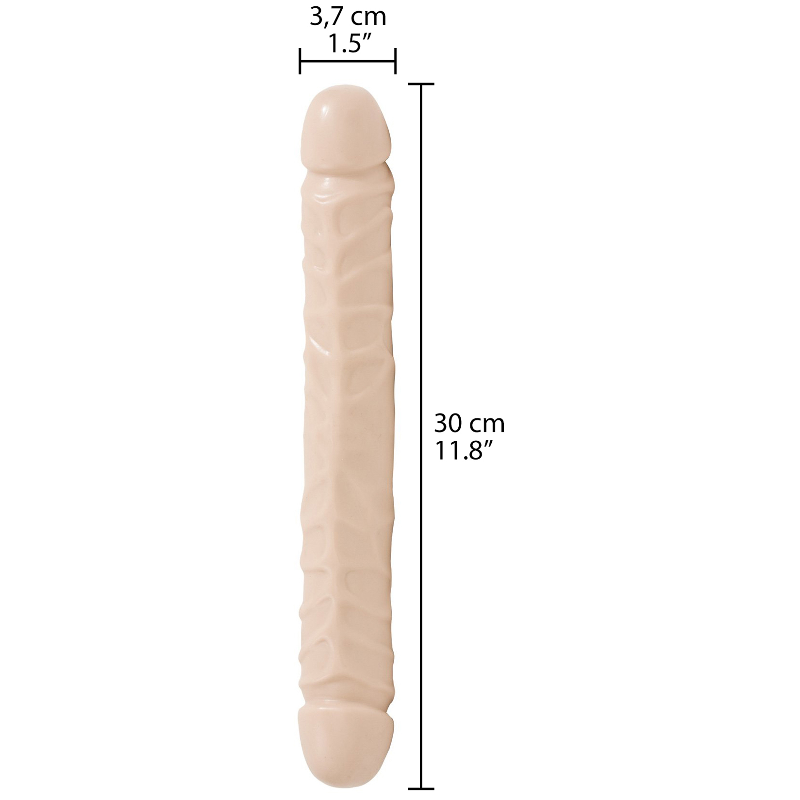 Doc Johnson Jr. Veined Dubbeldildo 30 cm var 4