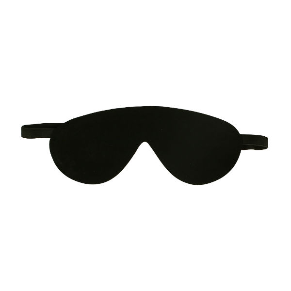 Svart Skinn Blindfold 1