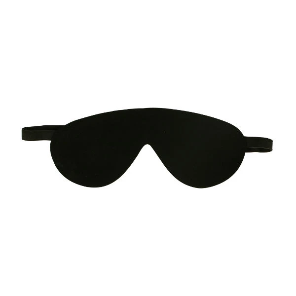 Svart Skinn Blindfold 1