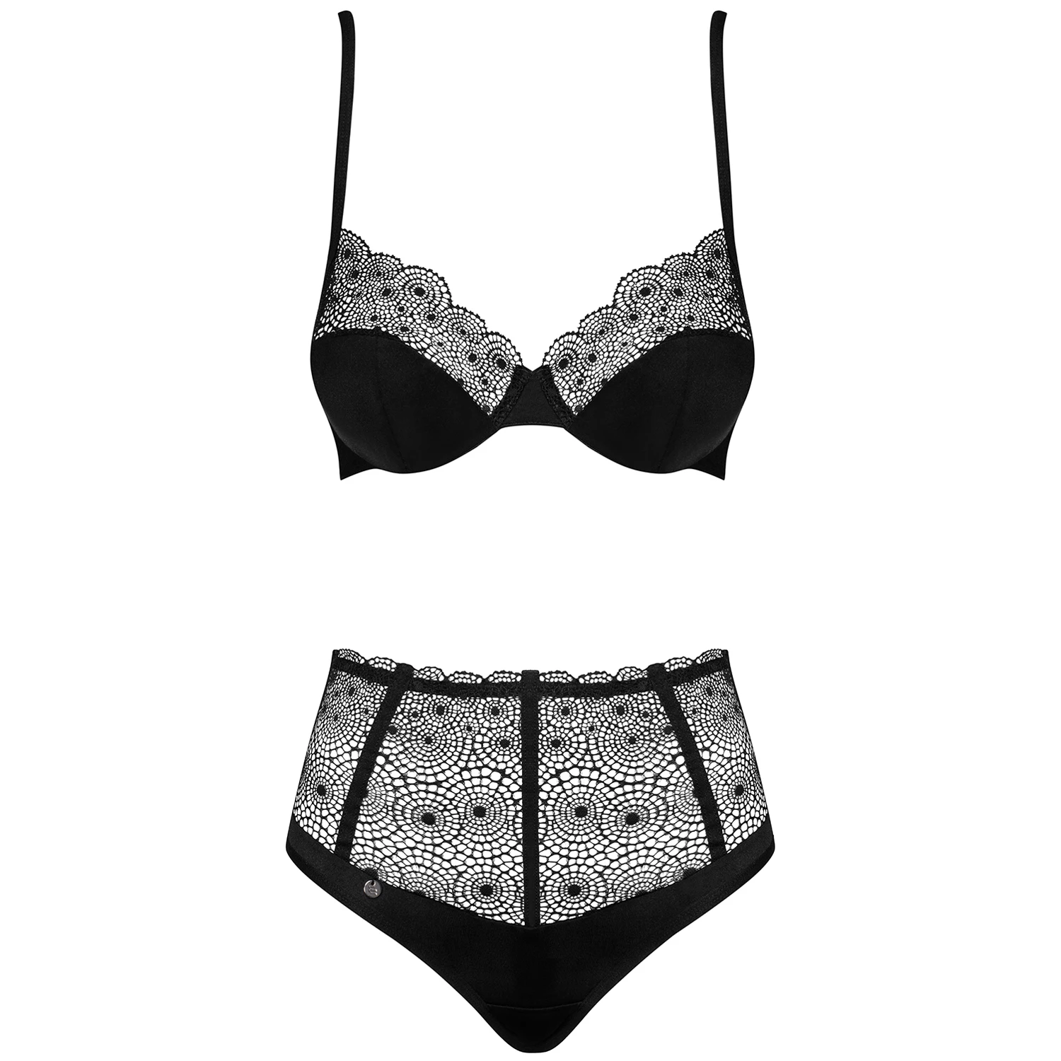 Obsessive Sharlotte Black Bra Set - S/M var 1