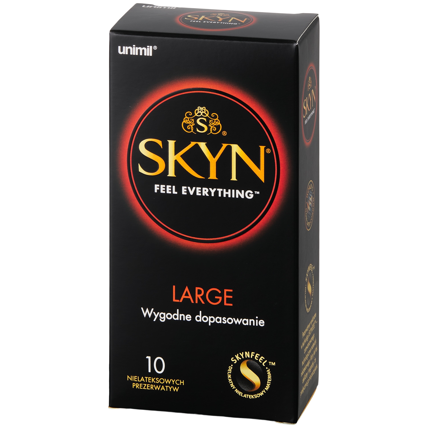 SKYN Large Latexfri Kondomer 10 stk - Klar