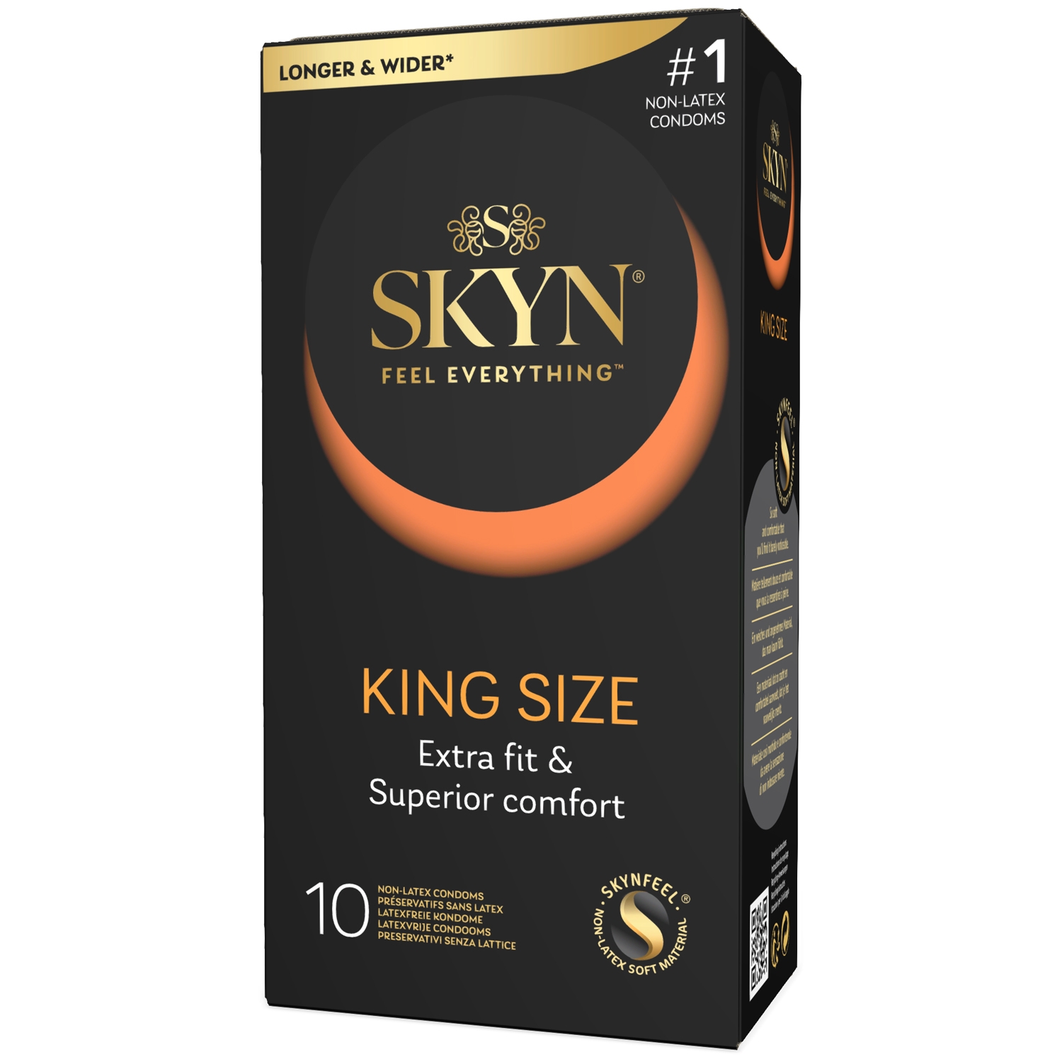 SKYN King Size Latexfri Kondomer 10 stk - Klar