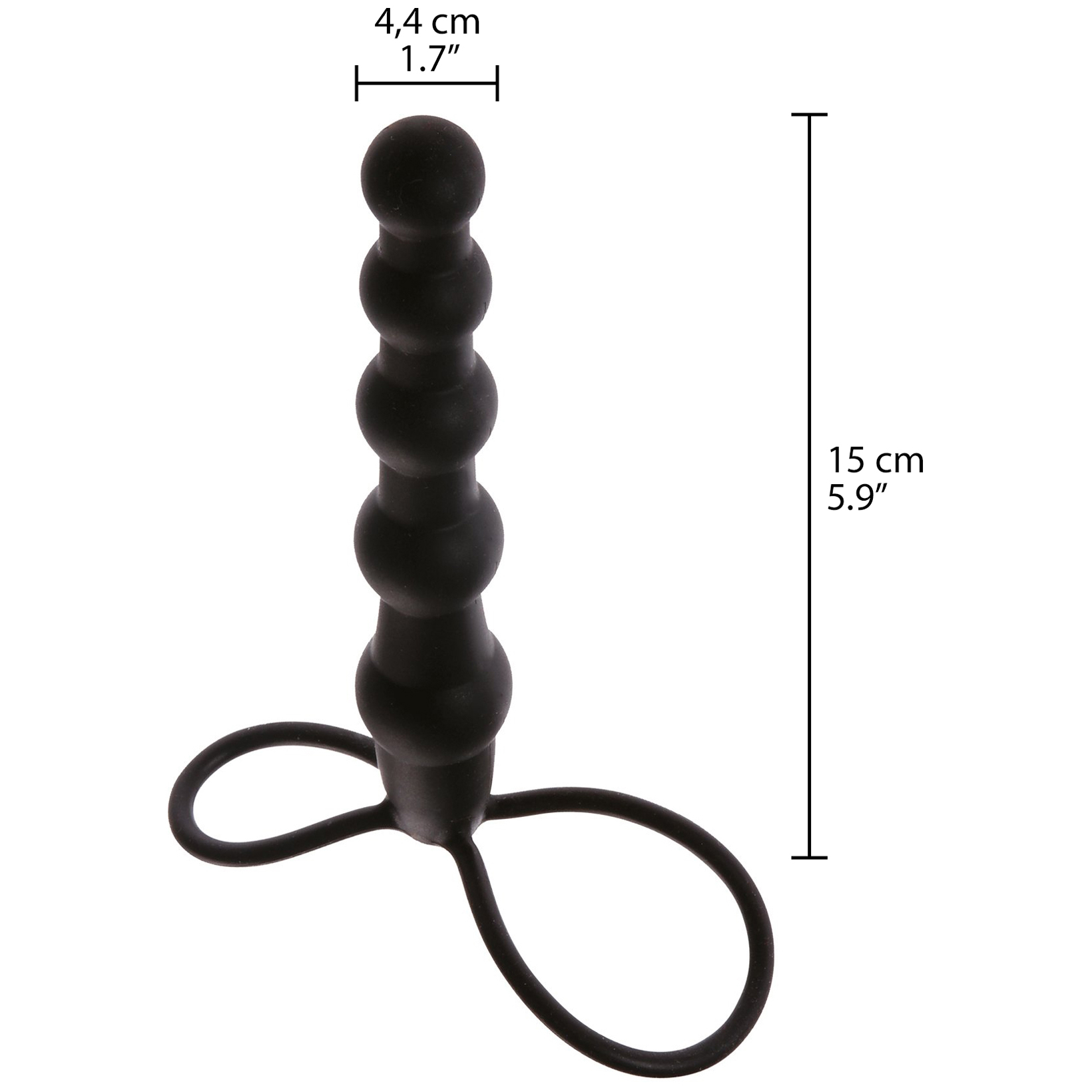 Malesation Exciter Penisring und Analkugeln 15 cm 1