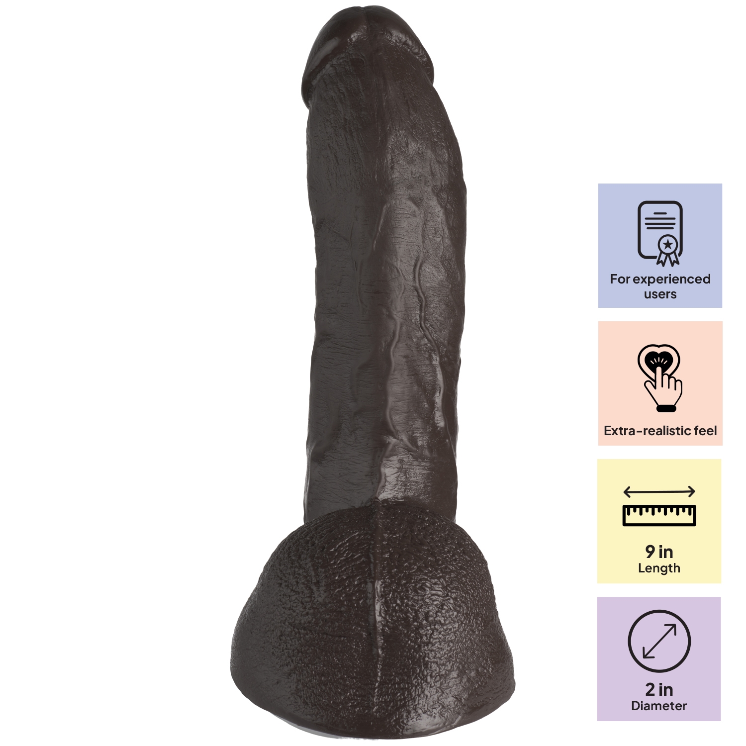 Doc Johnson Signature Cocks Mr. Marcus Dildo 9 Inch var 1