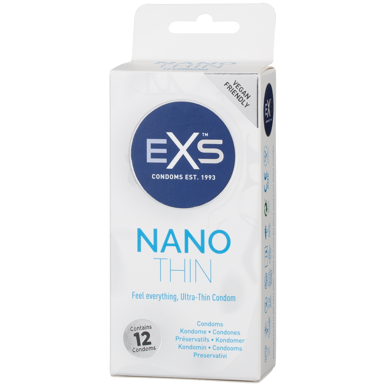 EXS EXS Nano Thin Kondomer 12 stk - Klar