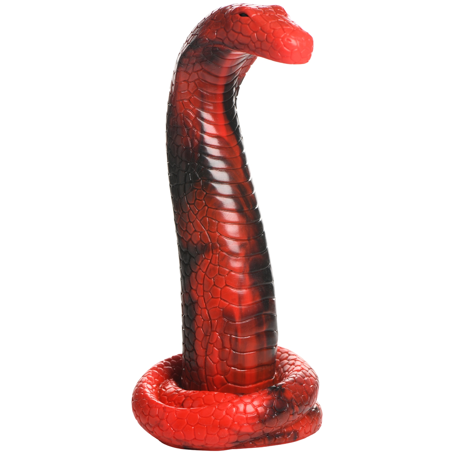 Creature Cocks King Cobra Silikone Dildo 21 cm - Rød thumbnail