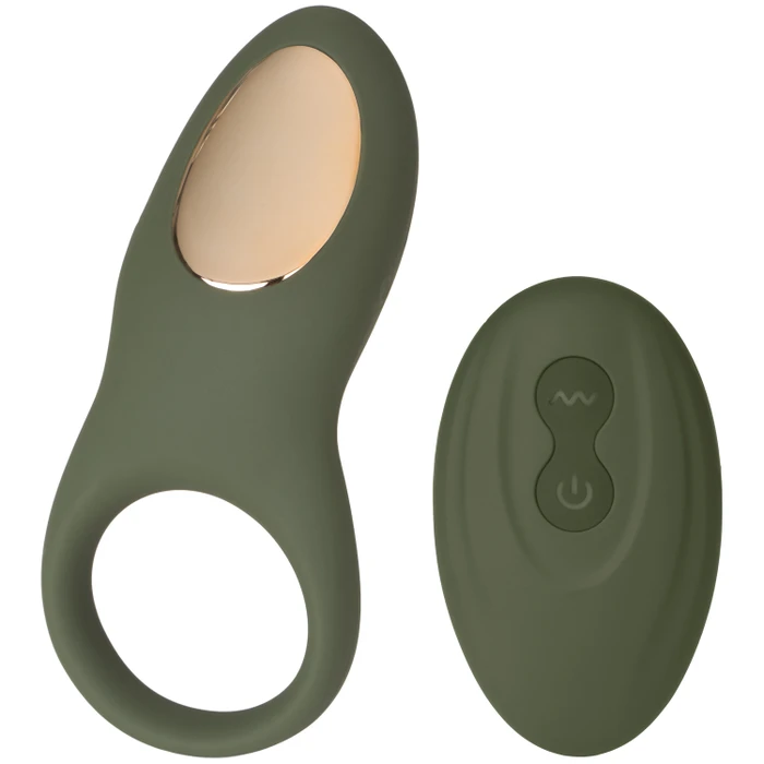 Sinful Love Buzz Army Green Remote-controlled Couple Ring var 1