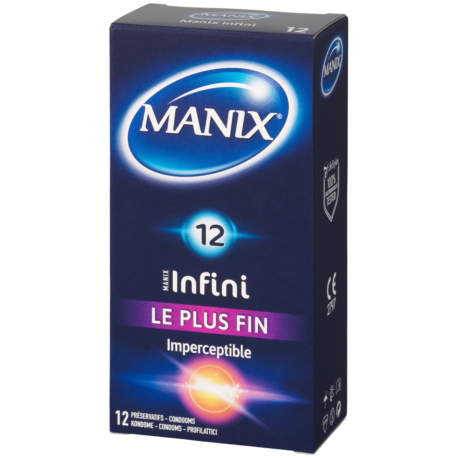 Manix Infini Kondomer 12 stk - Klar