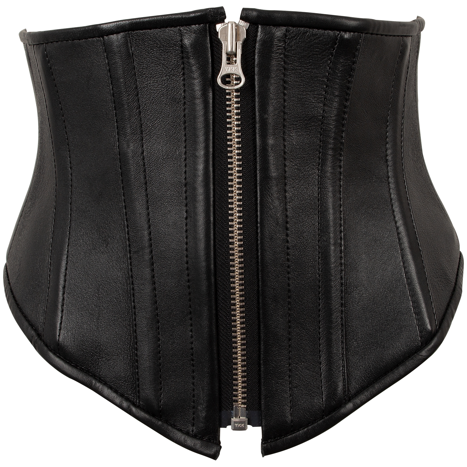 Zado Zado Leather Waist Cincher Korsett - Black - XL