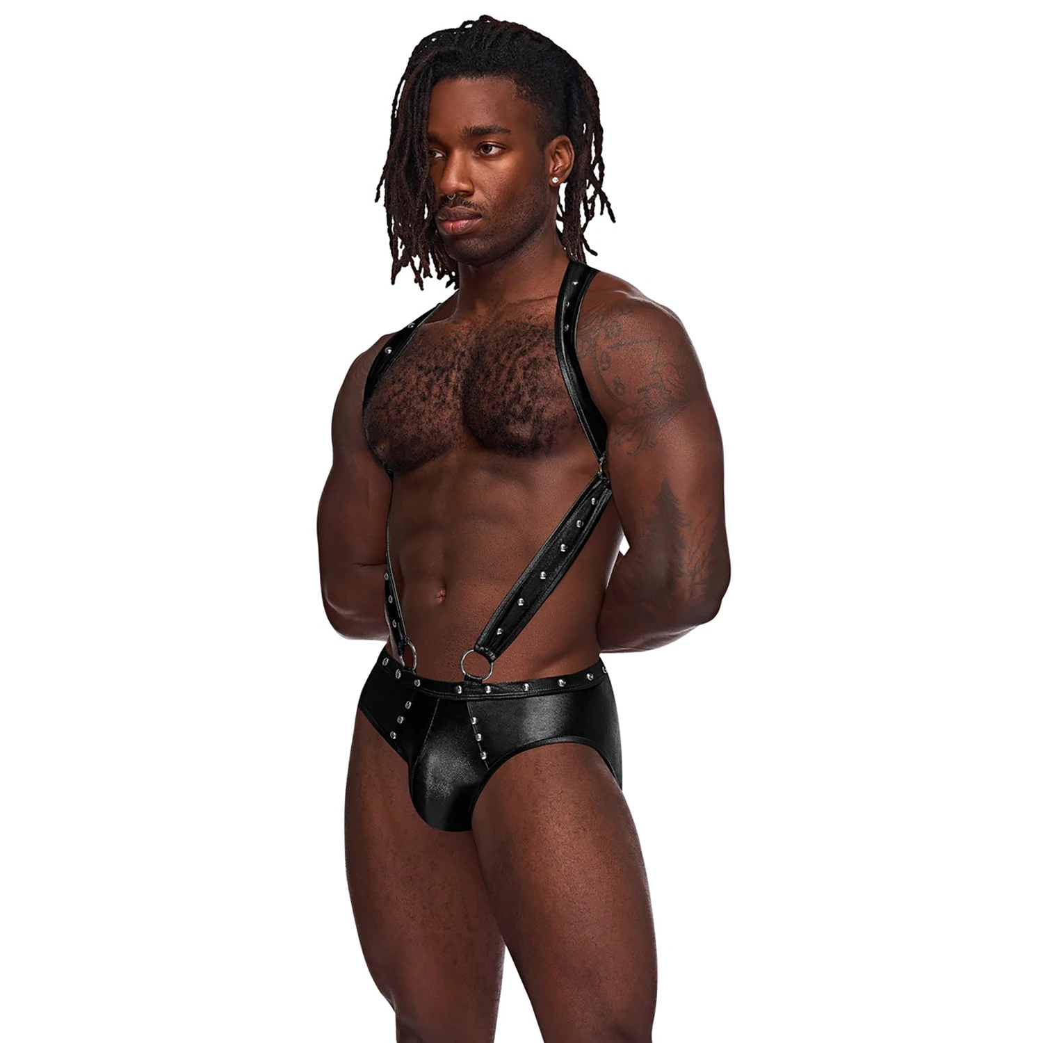 Male Power Fetish Uranus Jock Brief med Harness 1