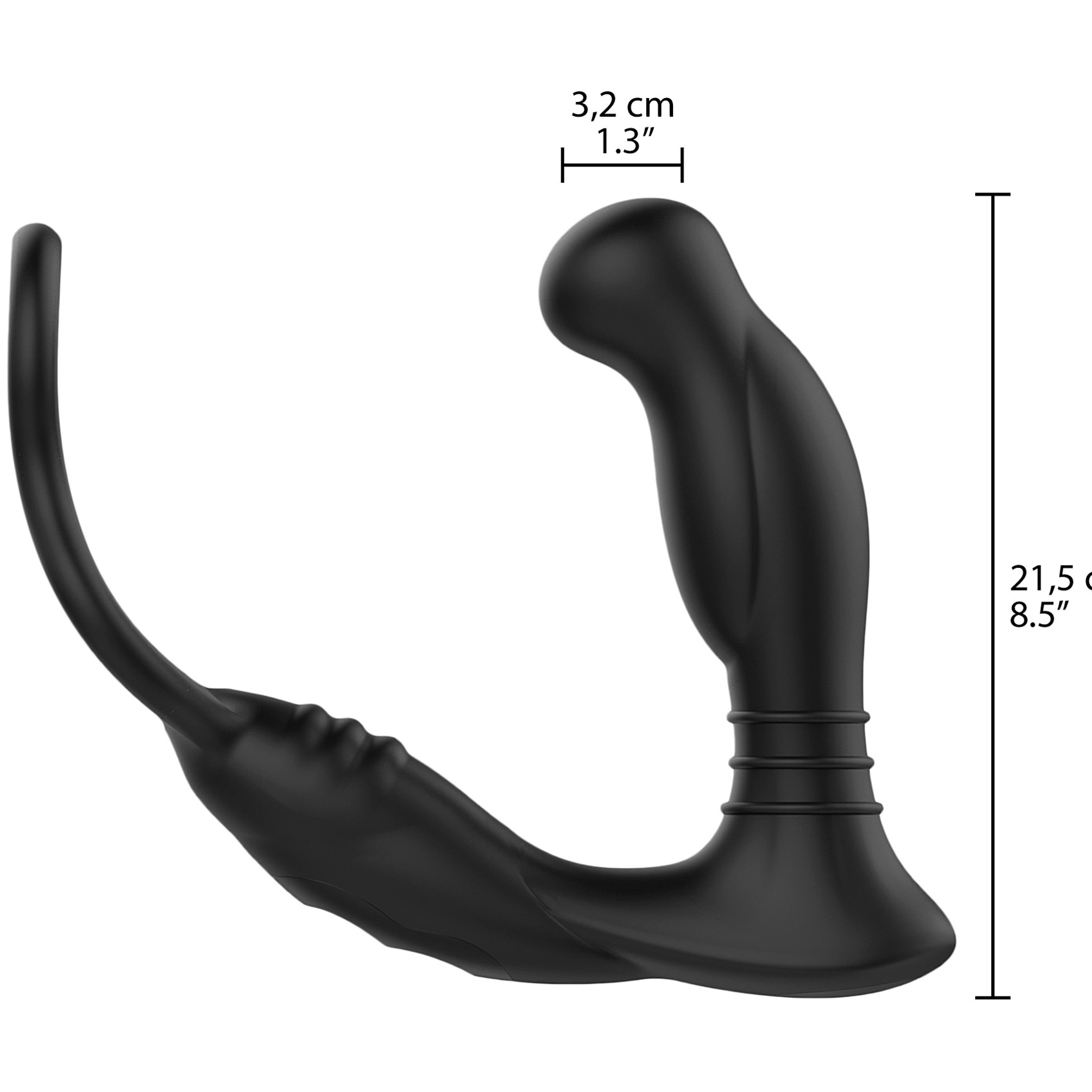 Nexus Simul8 Prostate Vibrator with Cock Ring 8.5 Inch 1