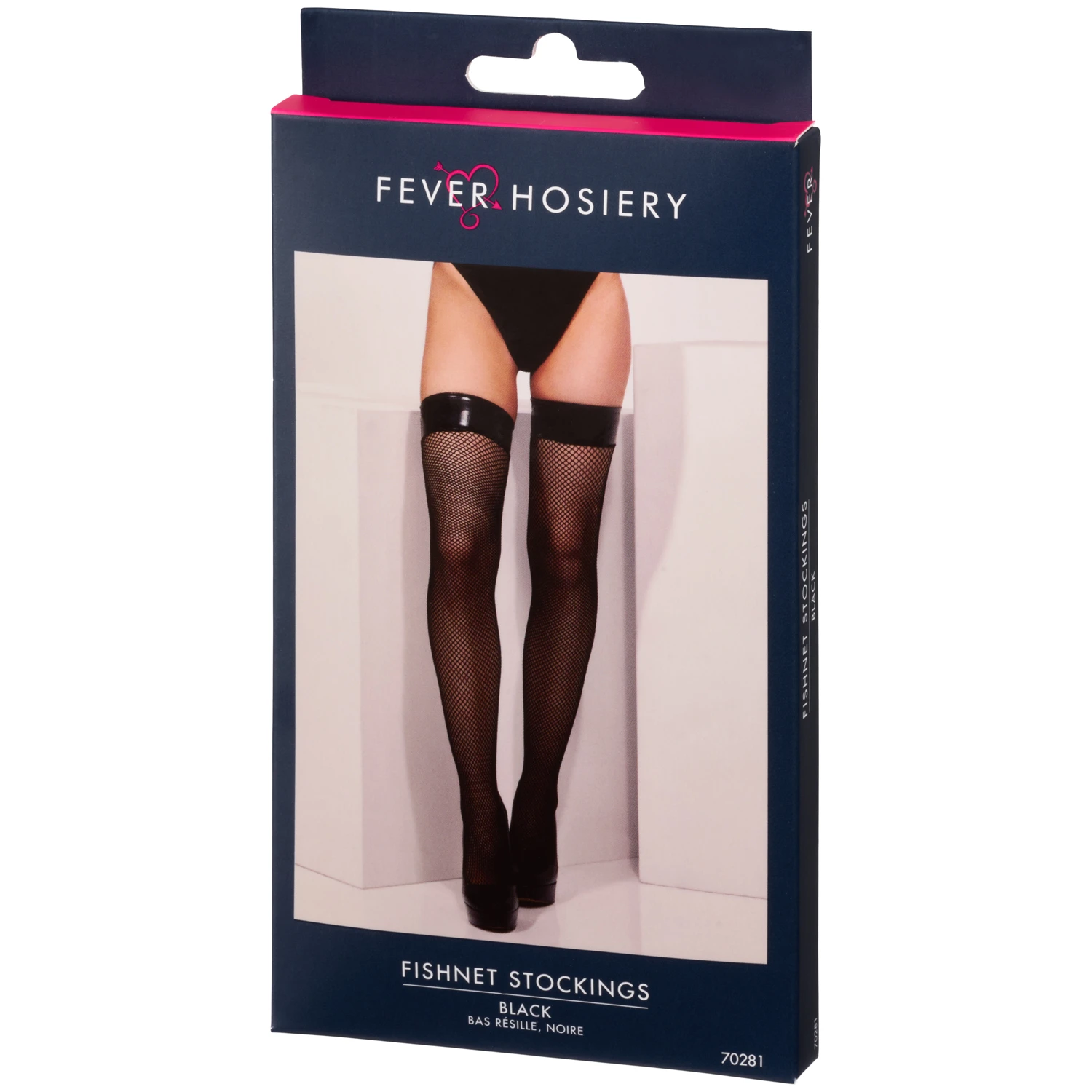 Fever Netzstrümpfe mit Wetlook-Saum var 2
