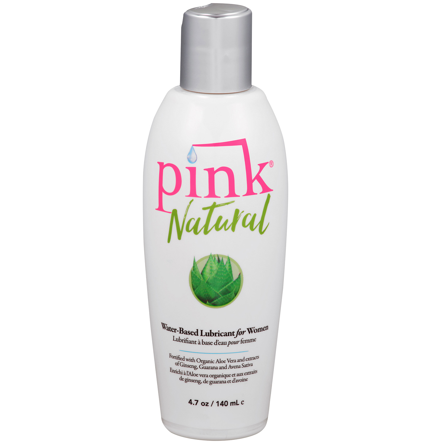Pink Natural Vandbaseret Glidecreme 140 ml     - Klar