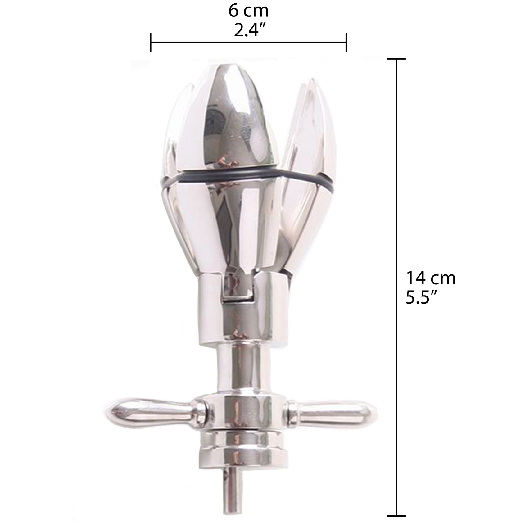 Kiotos Steel Asslock Metal Analplug 14 cm 1
