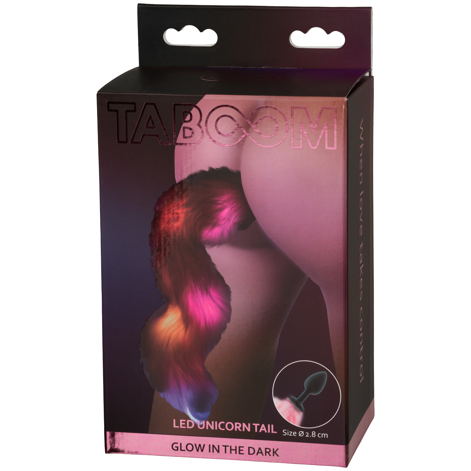 anal bead butt plug Plug anal com cauda de unicórnio macia - Rainbow Pony Tail main image 0