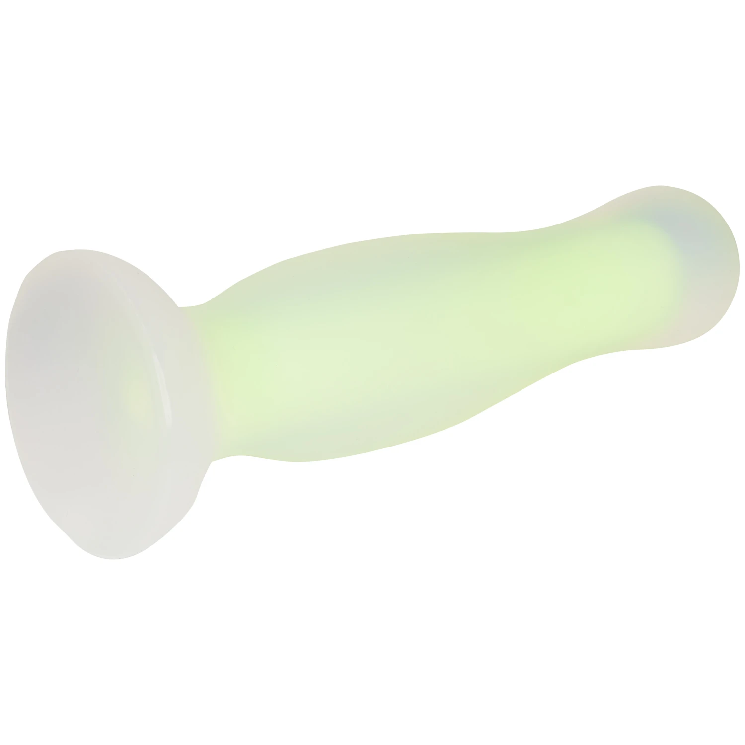 Baseks Glow in the Dark Yellow Medium Anal Dildo 12.5 cm 1