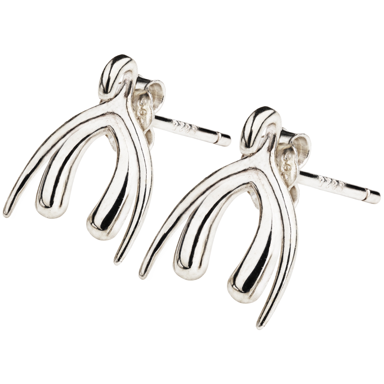 Sterling Silver Clit Boucles d'Oreilles 2