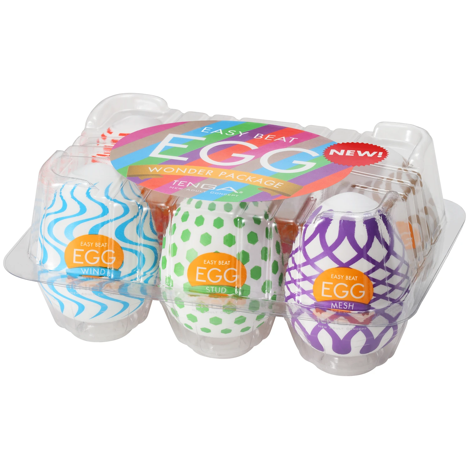 TENGA Egg Variety Wonder Onani Håndjob 6 Pack var 1