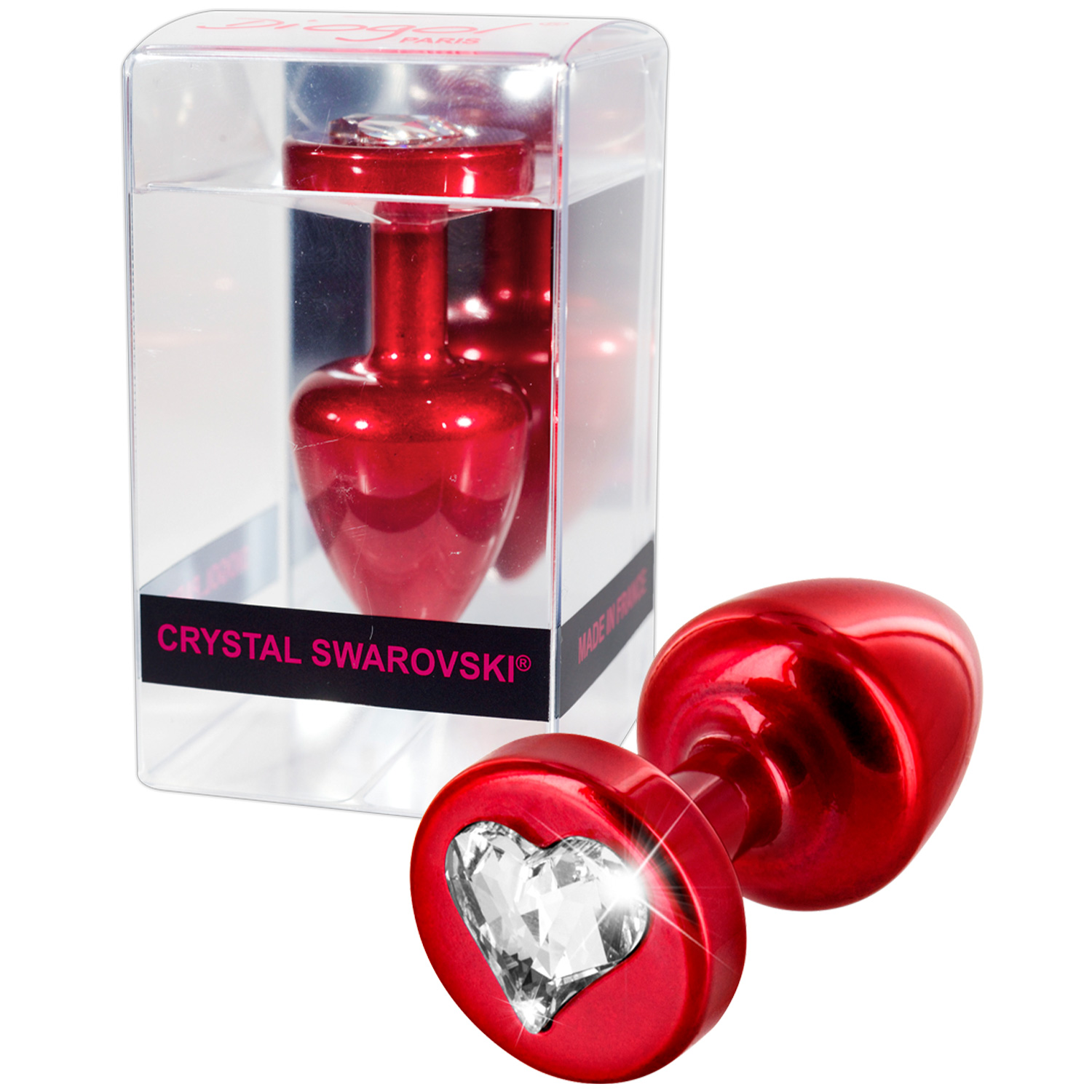 Diogol Anni Heart T1 Cristal Butt Plug 25 mm 1