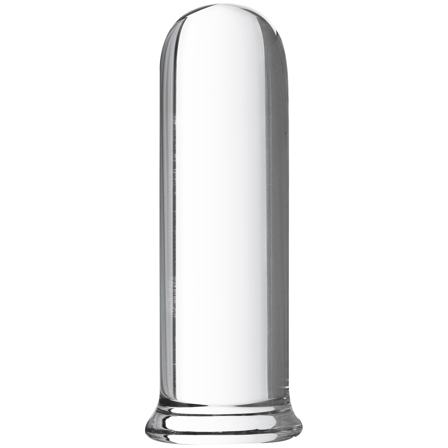 Prisms Pillar Cylinder Glas Dildo 15 cm - Klar