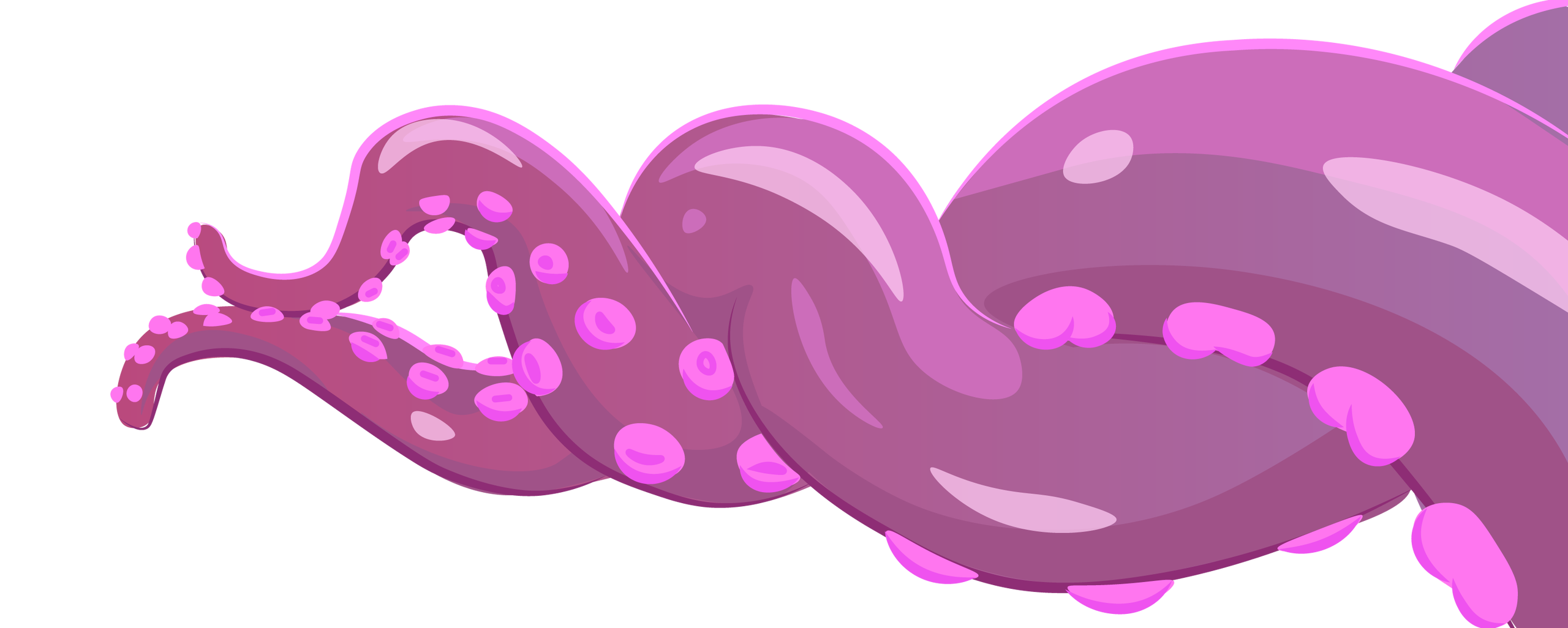 illustration de tentacules en torsion