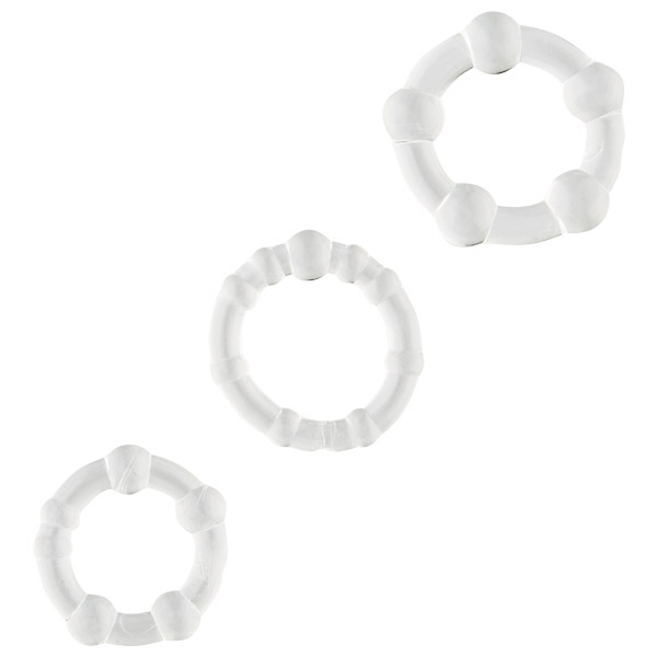 Sinful Transparent Cock Ring Set of 3 var 1
