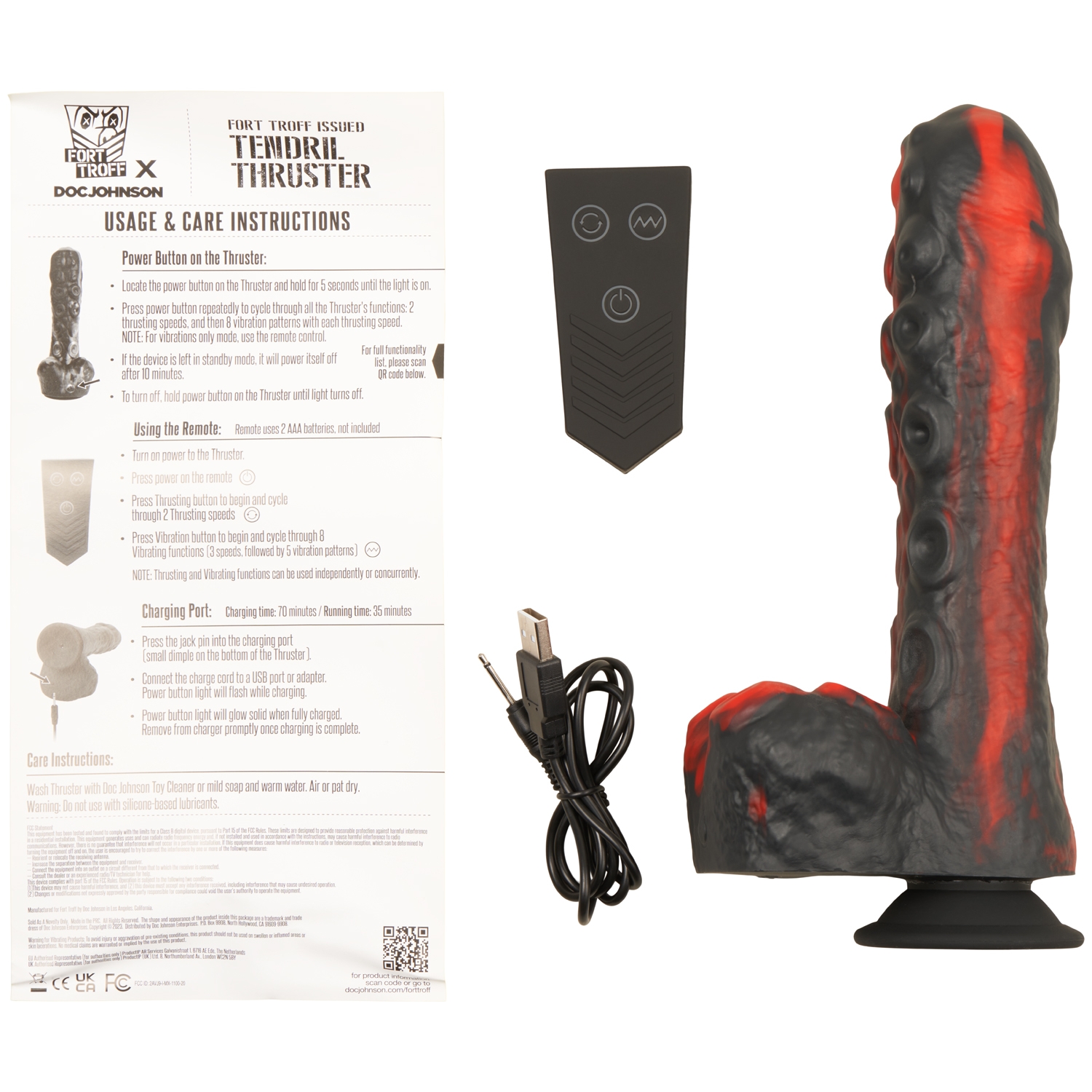 Doc Johnson Tendril Thuster Thrusting Dildo Mini Sex Machine