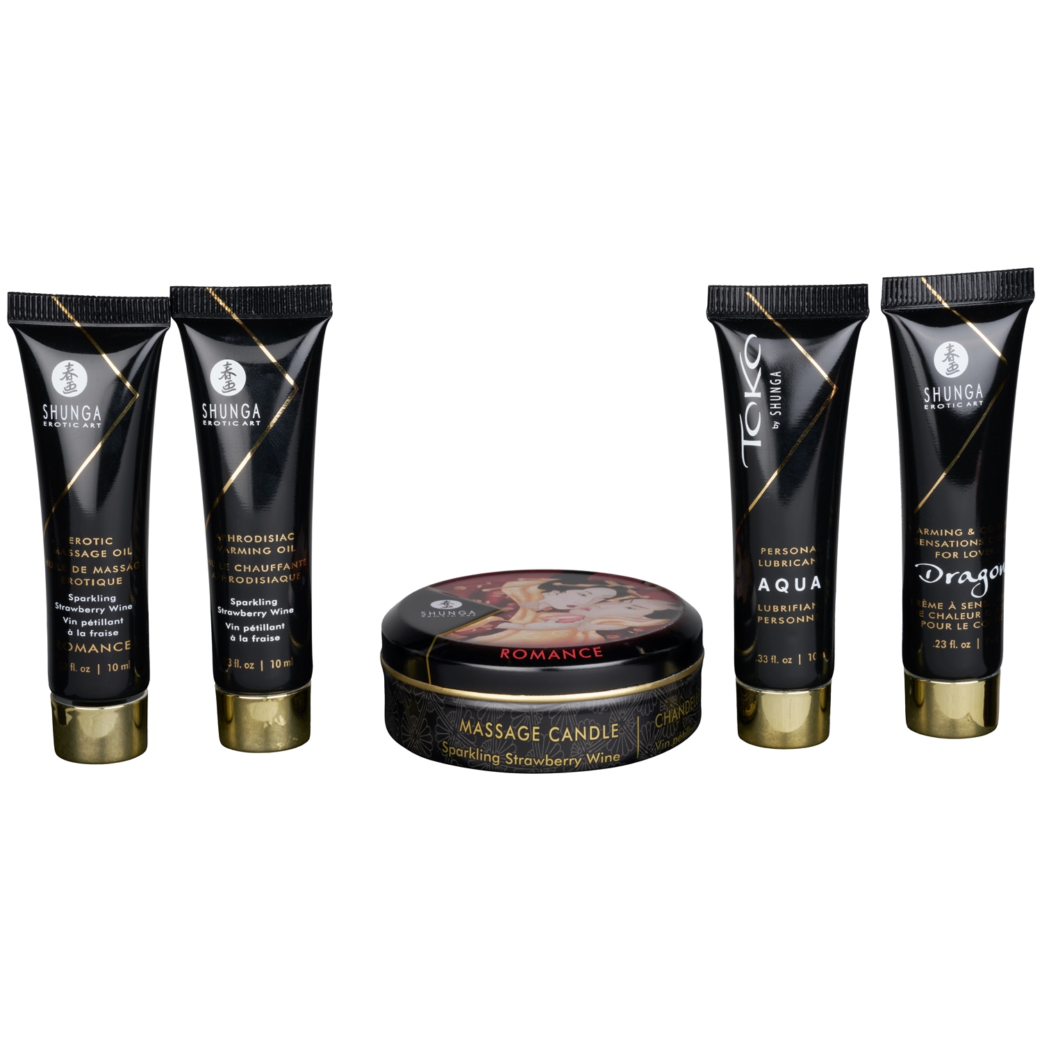 Shunga Geisha Sparkling Strawberry Wine Intim Massage-Set 1