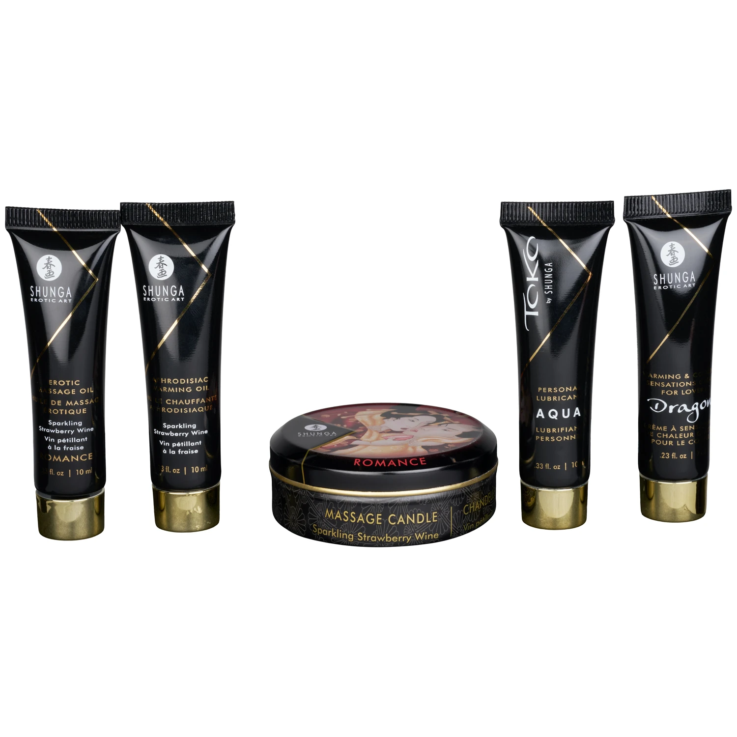 Shunga Geisha Sparkling Strawberry Wine Intimate Massasjesett 1