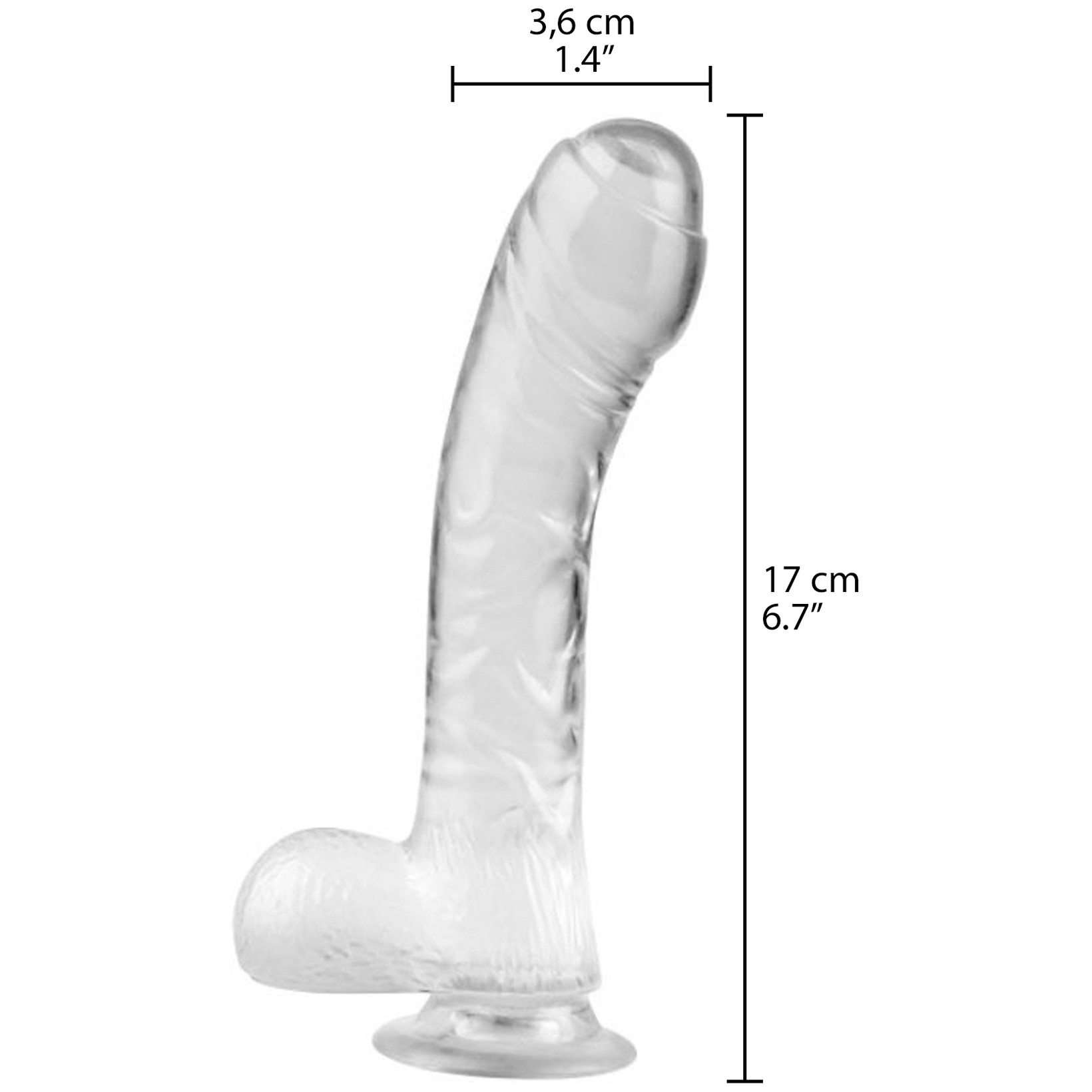 Lazy Buttcock Jelly Dildo Transparent 6.7 Inch - Sinful Lazy Buttcock Jelly Dildo Transparent 6.7 Inch - Sinful