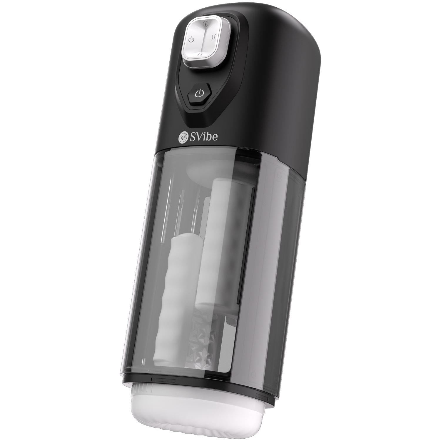 SVibe Ikon Volt Rubbing & Heating Masturbator - Sort