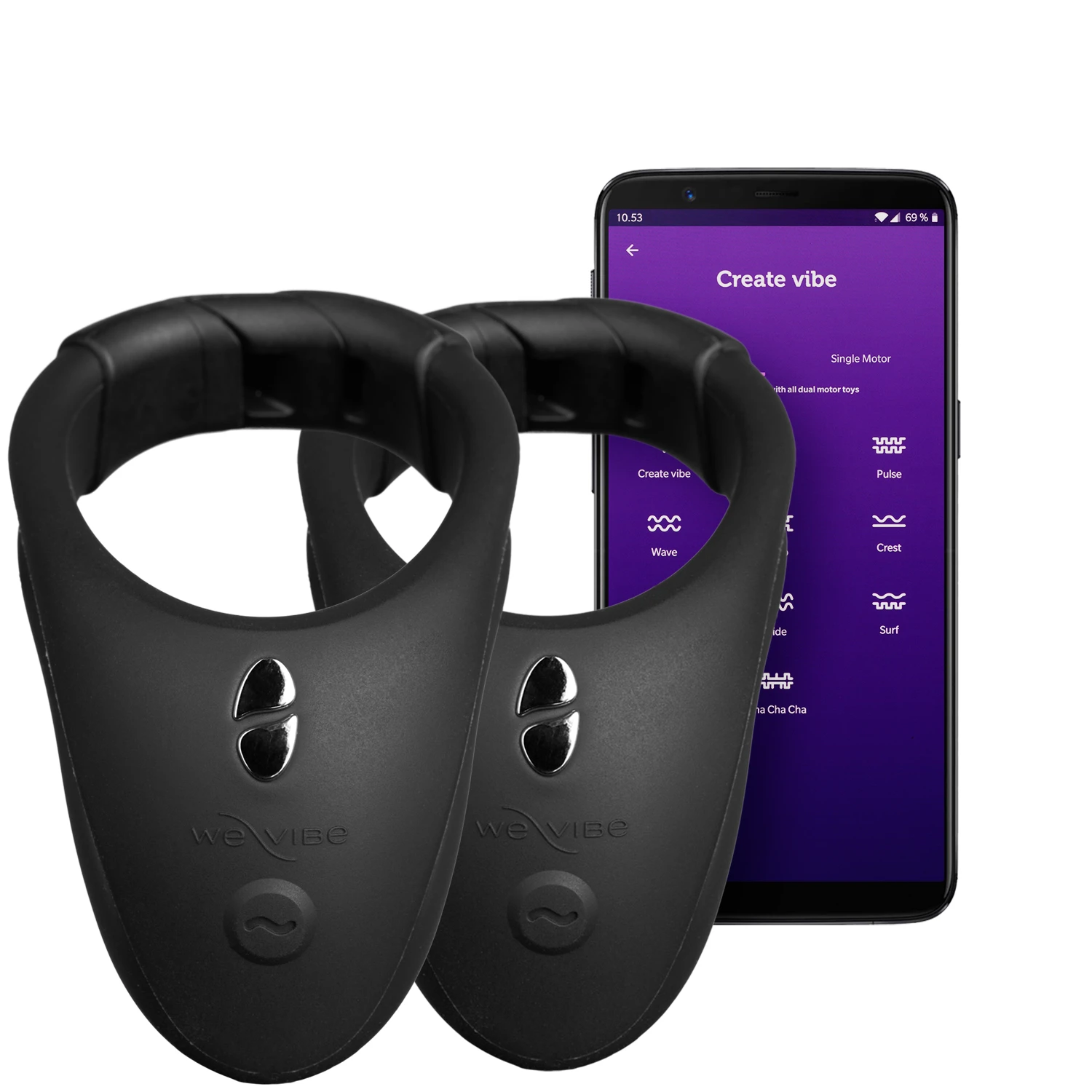 We-Vibe Tease Us Special Edition Ensemble d'Anneaux Péniens Connectés var 1