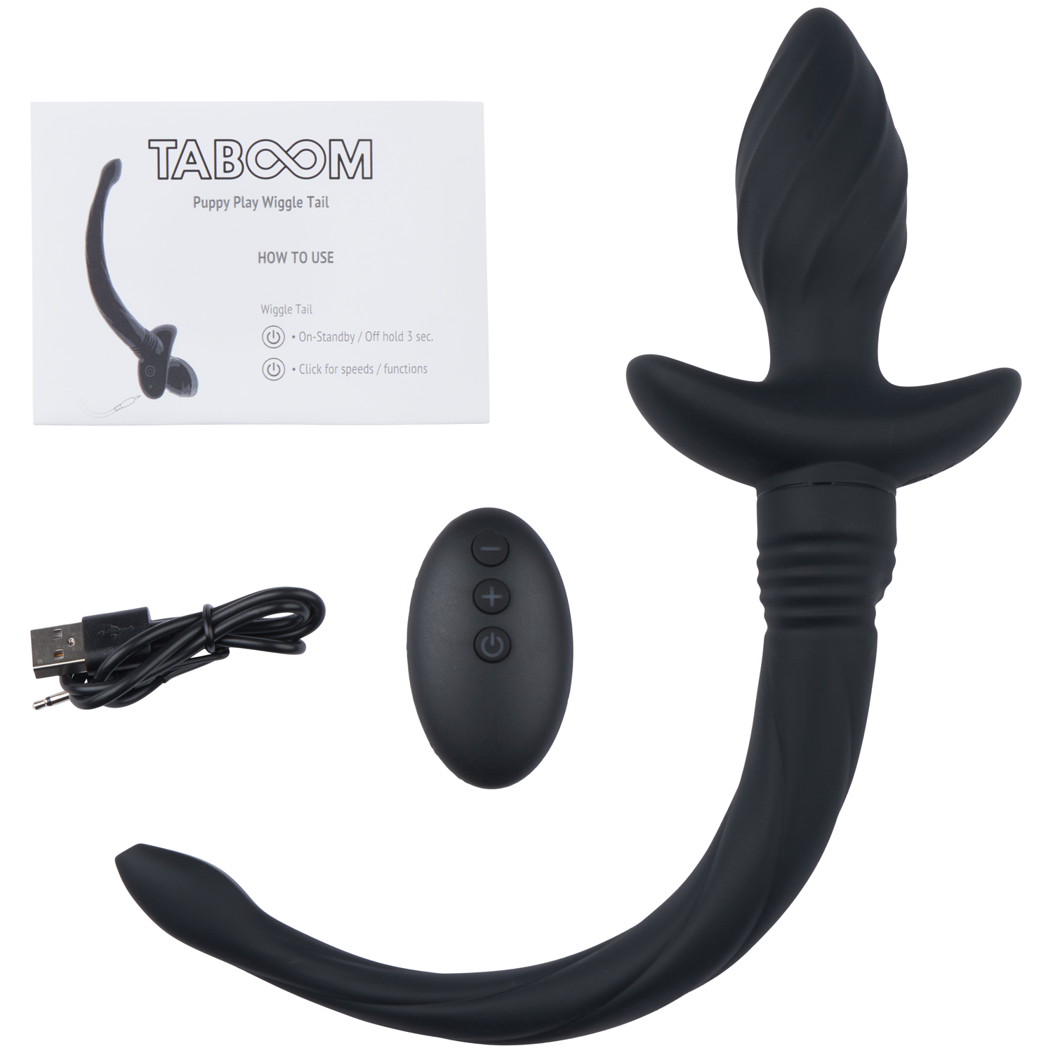 Taboom Puppy Play Wiggle Tail Buttplug - Sinful
