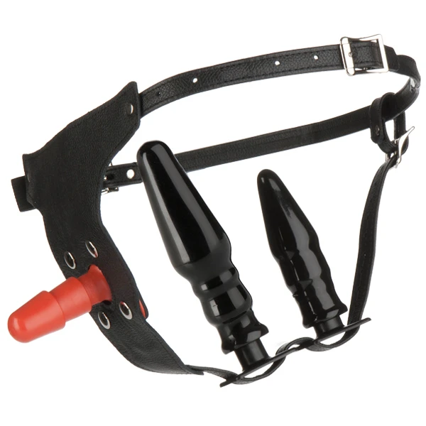 Vac-U-Lock Läder Ultra Harness Set för Kvinnor var 1