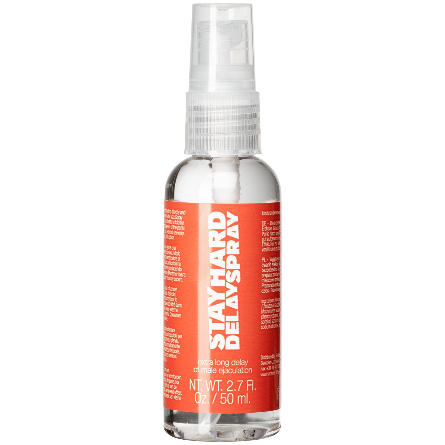 Stay Hard Spray mod Tidlig Udløsning 50 ml - Clear