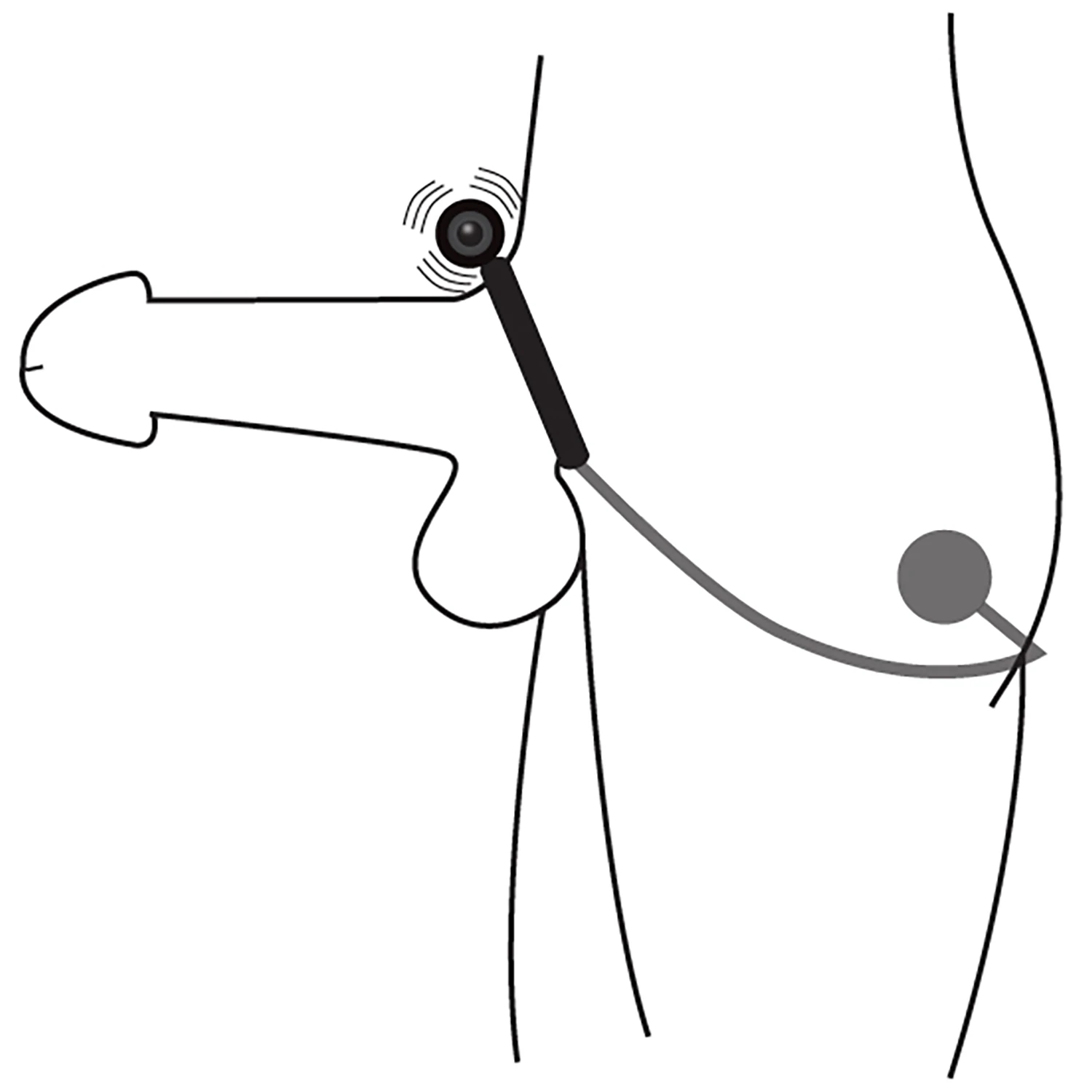 Master Series Odyssey Vibrerende Penisring med Anal Stimulator 1