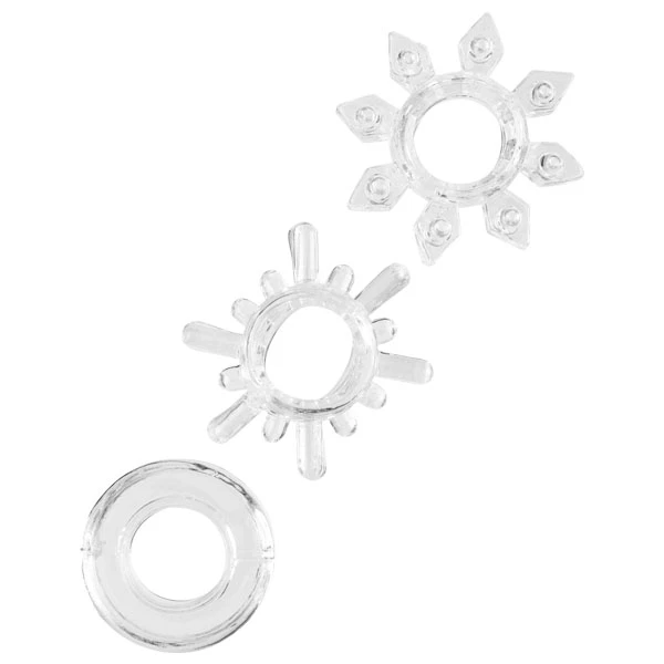 Sæt med 3 Forskellige Penisringe var 1