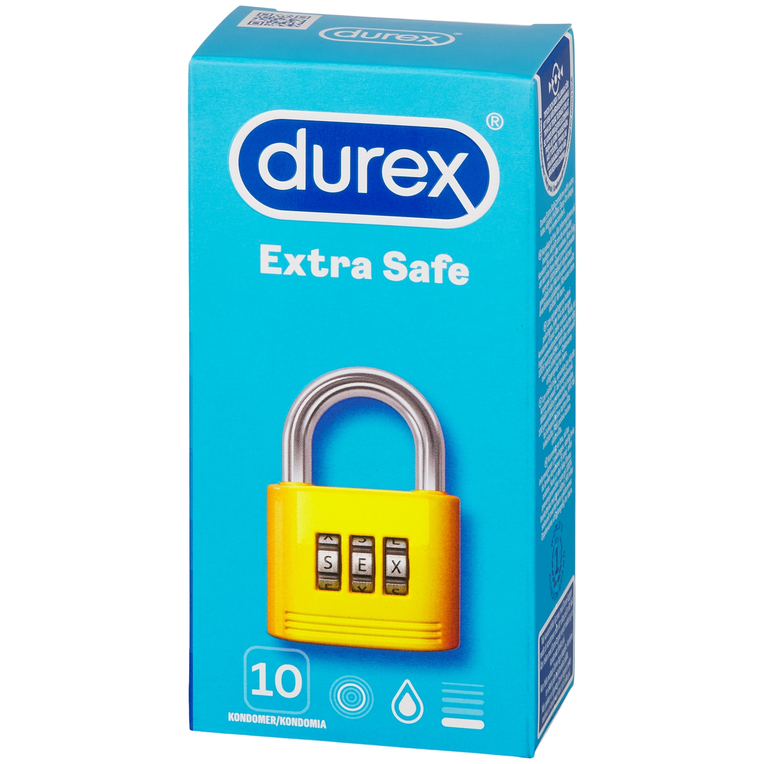 Durex Extra Safe Kondomer 10 stk - Klar