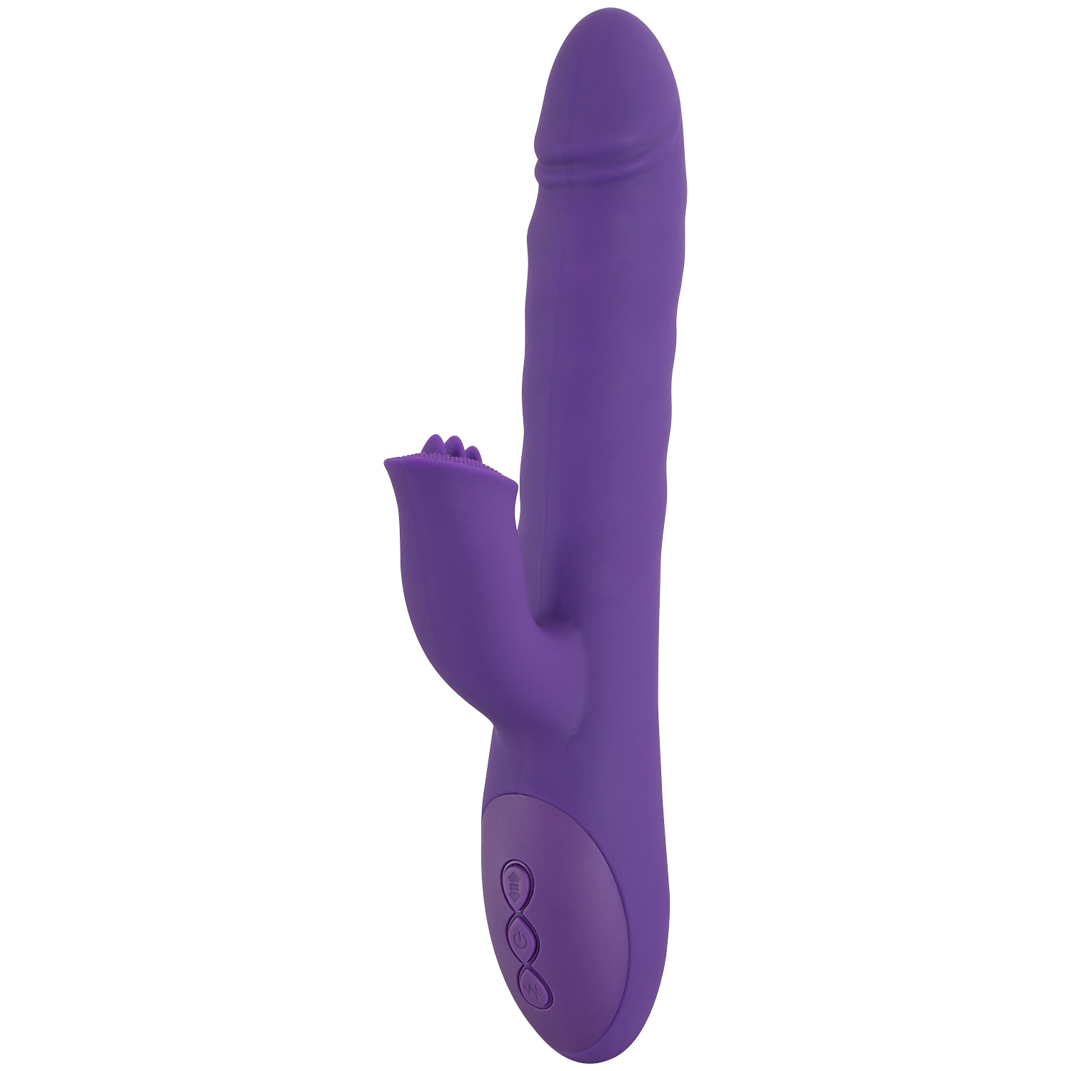 Sweet Smile Thrusting Rabbit Vibrator - Purple